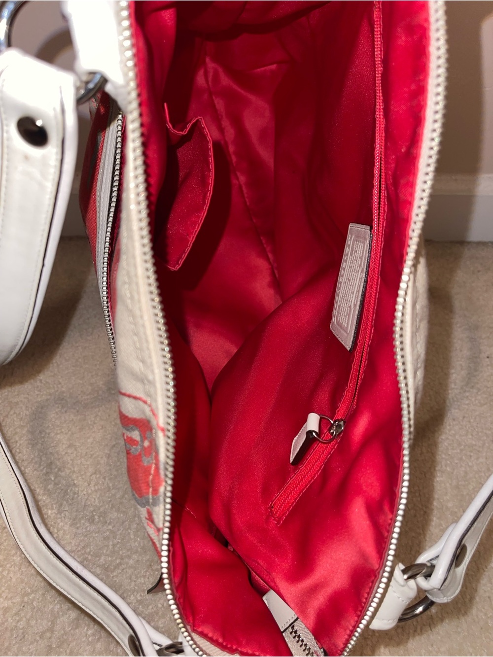 Coach Poppy Placed Flower Sequin Glam Tote - Picture 4 of 5